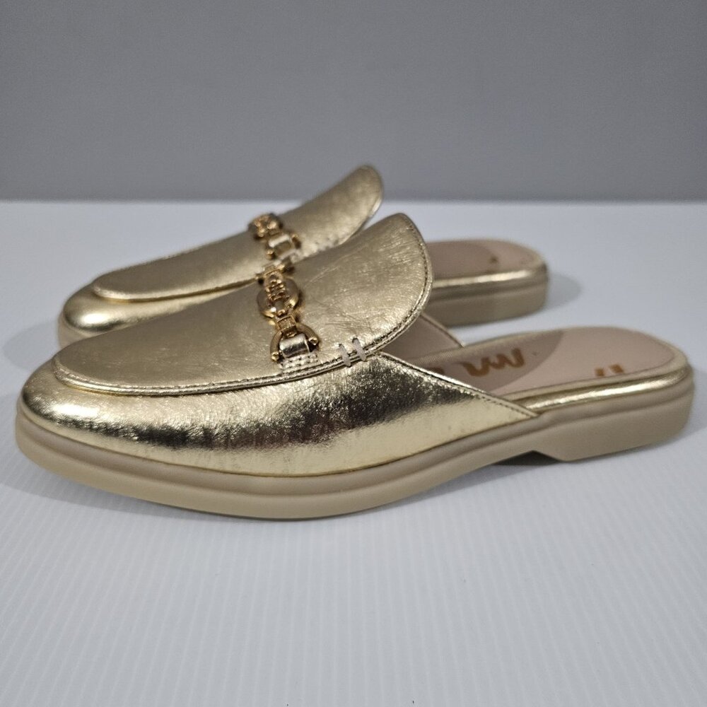 Sam Edelman Gold Mules